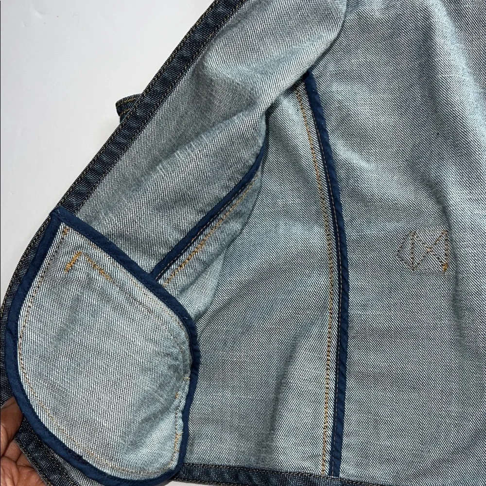 Chico's Platinum Dark Denim Vest size 2 - Picture 6 of 9